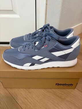 Reebok Men's Sneakers in Slate Blue and White Accents